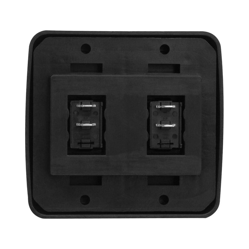 FBULWSEC Double SPST On-Off Toggle Switch with Bezel, Technology Components 12V Light Switch for RV, Camper, Trailer - Image 2